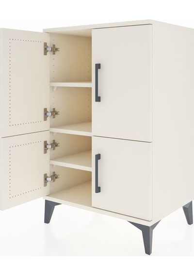 Hyperion Komodin 3 Raflı 4 Kapaklı 60x44x96 Aytaşı-aytaşı Aytaşı