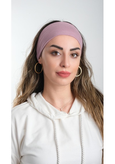 Hürrem Bone Gül Kurusu Bandana Saç Bandı Viskon Düz 3012 18 Gül Kurusu