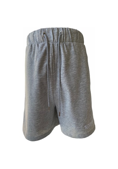 Asos Unisex Cepli Gri Dokuma Şort Gri