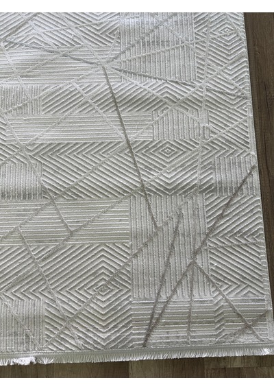 Hoom Rugs Moda 1080 Bej Yün Dokulu Akrilik Antibakteriyel Halı Bej