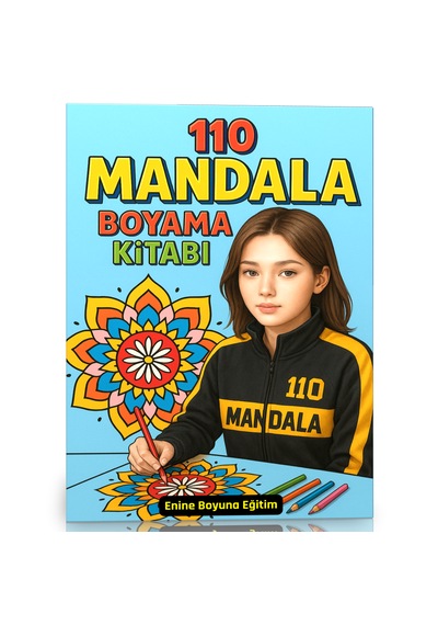 110 En Süper Mandala Boyama Kitabı