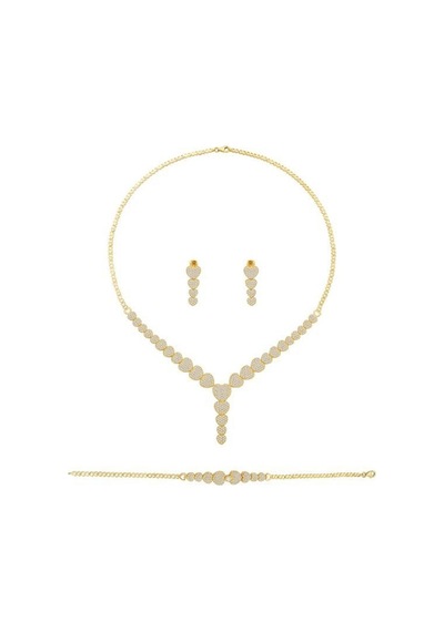 14 Ayar Altın Kalp Desenli Set Takımı 27.00 Gram