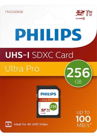 Philips Sdxc Uhs-ı U3 V30 A1 256gb Class10