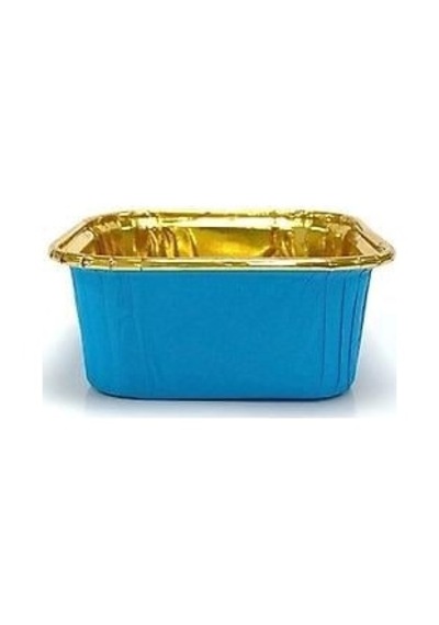 Mavi Cupcake Kapsülü İçi Metalize Gold 25'li - Kek Ve Cupcake Sunum Kapsülü Diğer