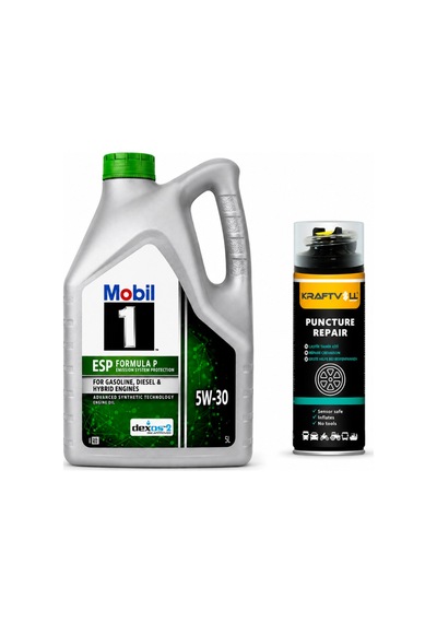 Mobil 1 ESP Formula P Dexos2 DPF 5W-30 Motor Yağı 5 L + Lastik Tamir Kiti 400 ML