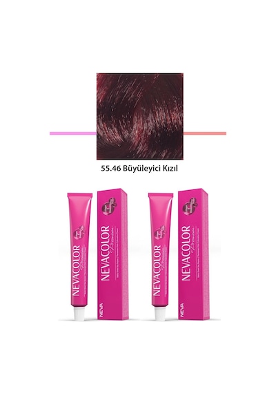 2 Li Set Premium 55.46 Büyüleyici Kızıl - Kalıcı Saç Boyası 2 X 50 G Tüp