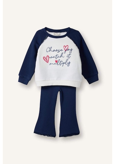 Defacto Kız Bebek 2li Takım Baskılı Sweatshirt Tayt G7432a526spnv42 Lacivert-nv42 Defacto Kız Bebek 2li Takım Baskılı Sweatshirt Tayt G7432a526spnv42 Lacivert-nv42