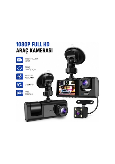 Hasuba Hs-362 Oto Araç İçi Kamera Full Hd 1080p Sensör Park Asistan Hareket Algılama