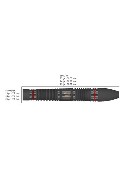 Target Scope 02 % 90 Tungsten Sp Çelik Uçlu Dart Oku
