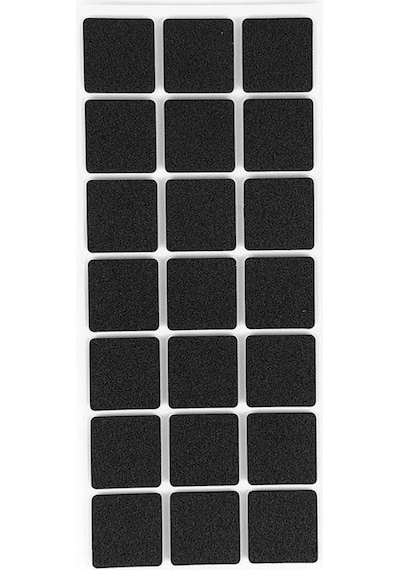 Furndiy Kendinden Yapışkanlı Kare Kaydırmaz 30 Mm X 30 Mm Siyah 21 Parça Siyah