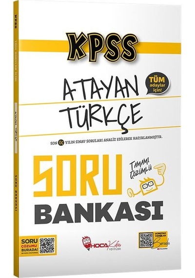 Hoca Kafası Yayınları KPSS Türkçe Atayan Soru Bankası Çözümlü