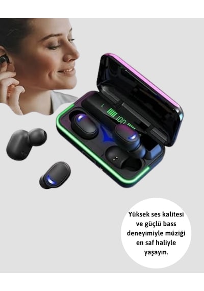 Powerbank Özellikli Bluetooth 5.1 Kulaklık Oyun Ve Müzik İçin