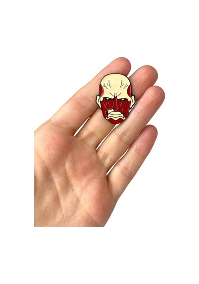 Attack On Titan Anime Hediyelik Rozet Çok Renkli