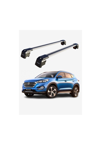 Hyundaı Tucson 2016-2021 Trx2 Thunder Carrier Kilitli Ara Atkı Taşıyıcı Tavan Barı Siyah