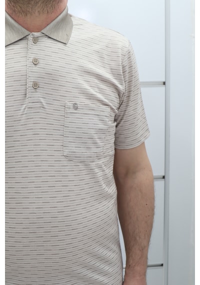 Becces Dmctekstil Erkek 001 Desenli Klasik Kesim Rahat Kalıp Tek Cepli Polo Yaka T-shirt Açık Kahverengi Becces Dmctekstil Erkek 001 Desenli Klasik Kesim Rahat Kalıp Tek Cepli Polo Yaka T-shirt Açık Kahverengi