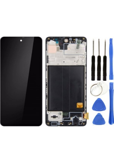 Te Samsung Uyumlu A51 A515f A Kalite Çıtalı Lcd Ekran + Tamir Seti