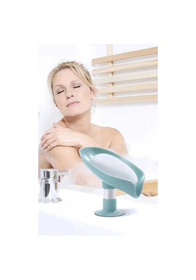 Buççin Online Mağaza Banyo Sabunluğu Vantuzlu Sabunluk Dikey Tasarım Banyo Düzenleyici Katı Sabun Standı Silikon Çok Renk Çok Renkli