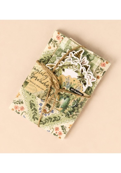 Vintage Scrapbook Başlangıç Dekoratif Kağıt Seti