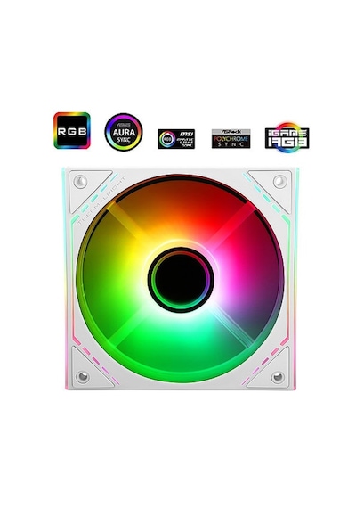 Thermalright Tl-m12w-s Argb 120mm Beyaz Kasa Fanı