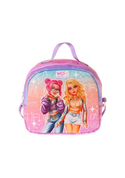 Wow Generation Star Desenli Pembe - Mor Renkli Kız Çocuk Isı Yalıtımlı Okul Beslenme Çantası - W6035