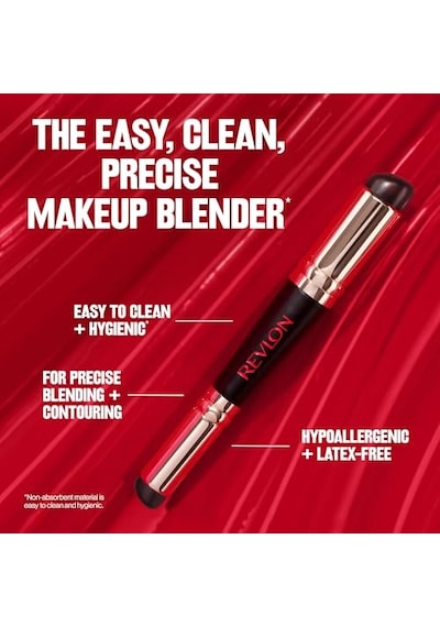 Çift Uçlu Jöle Makyaj Blender Aracı, Kusursuz Uygulama Ve Şekillendirme İçin Silikon Makyaj Aplikatörü, 1 Adet