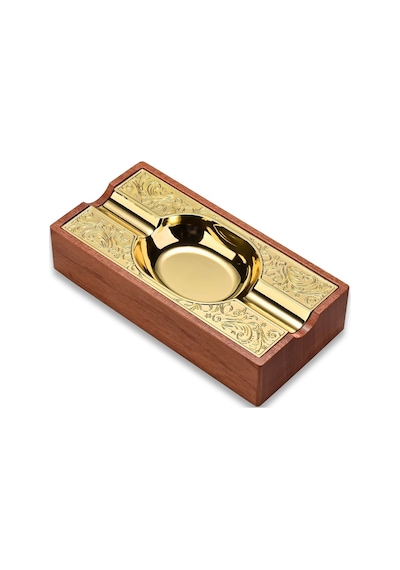 Cigarloong Damascus Ahşap Puro Küllüğü Gold 2li 11829573