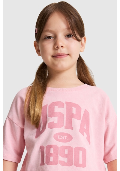 U.S. Polo Assn. Kız Çocuk Somon Pijama Takım 50326608-vr047