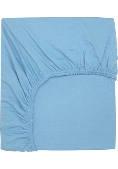 5 Adet 40 X 80 + 10 Cm Anne Yanı Lastikli Penye Kumaş Bebek Çarşafı-mavi