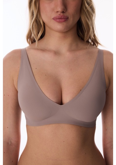Penti Vizon Rengi Fit Decolette Invisible Balensiz Sütyen