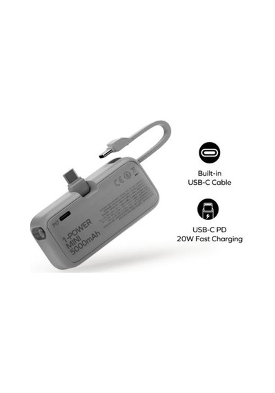 Momax 1-power Mini 3 İn 1 Usb-c 5000mah Powerbank Yeşil