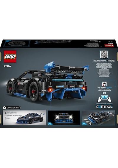 LEGO® Technic Porsche GT4 e-Performance Yarış Arabası 42176 – 10 Yaş ve Üzeri Çocuklar İçin Oyuncak Uzaktan Kumandalı Araba Yapım Seti(834P)