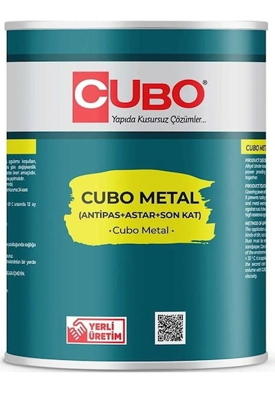Cubo Metal Pas Boyası Siyah 0,75 Litre - Cole-387269