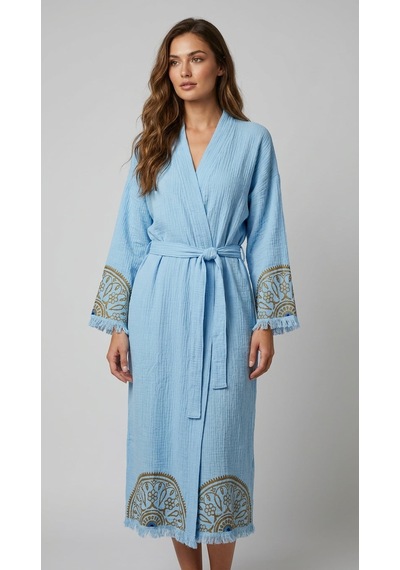 Brandsmiths Mandala Eye Kimono- Mavi