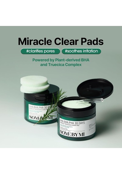 Aha-bha-pha 30 Days Miracle Truecica Clear Pad Pamuk Ped 70 Pads