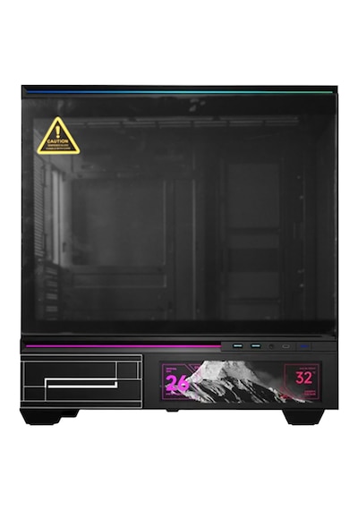 Thermalright Tl-m10 Vision Black Argb Temperli Cam Mid Tower Matx Gaming Kasa