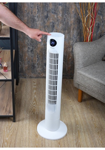 Zilan Zln1023 Air Cooler Kule Tipi Fan Uzaktan Kumandalı, Dokunmatik