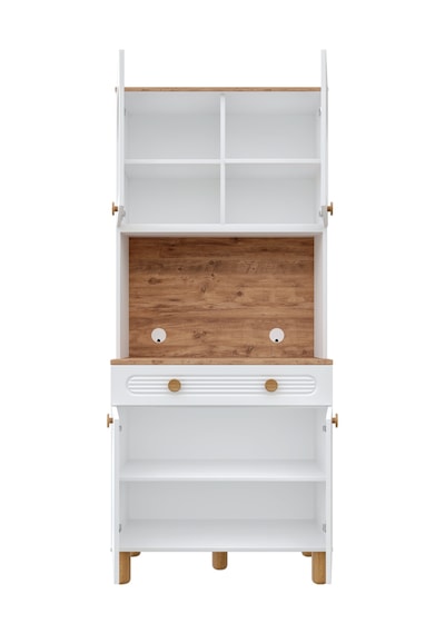 Rosa Kahve Köşesi - 93 Cm Mdf Mutfak Dolabı - Led Aydınlatmalı...