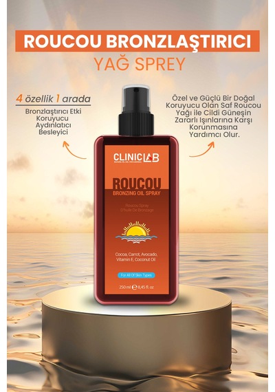 Roucou Bronzlaştırıcı Yağ Sprey 250 Ml