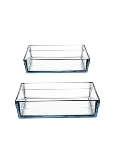 Paşabahçe Borcam 2'li Saklama Kabı Seti, Dikdörtgen, 287x197mm Ve 367x257mm