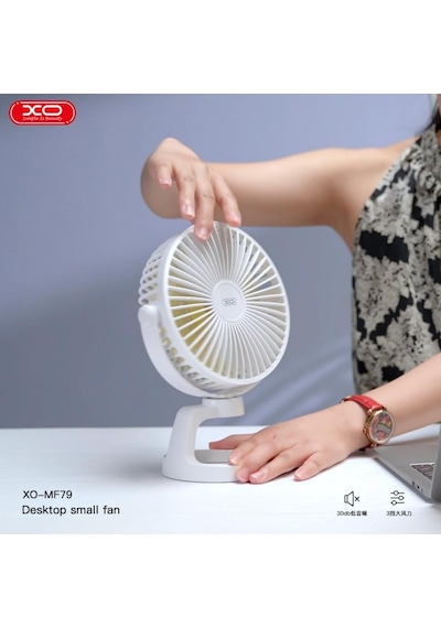 Mf78 Taşınabilir 1200mah Şarjlı Masaüstü Mini Fan 360 Dönebilir Sessiz Telefon Tutuculu Vantilatör