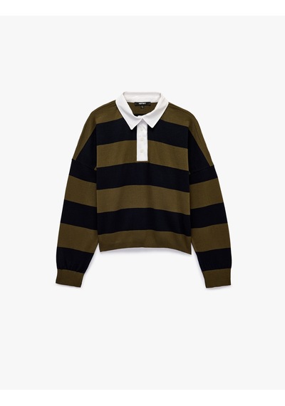 Koton Regular Fit Uzun Kollu Polo Yaka Çizgili Triko Kazak Lacivert Çizgili 7wak90321ht Koton Regular Fit Uzun Kollu Polo Yaka Çizgili Triko Kazak Lacivert Çizgili 7wak90321ht