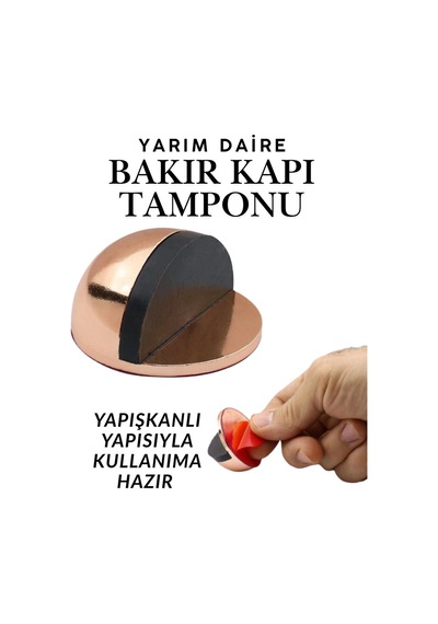 Bakır Yarım Daire Yapışkanlı Kapı Tamponu Kapı Stoperi Metal Kapı Stopu Durdurucu Kapı Kolu Koruyucu Bakır Yarım Daire Yapışkanlı Kapı Tamponu Kapı Stoperi Metal Kapı Stopu Durdurucu Kapı Kolu Koruyucu