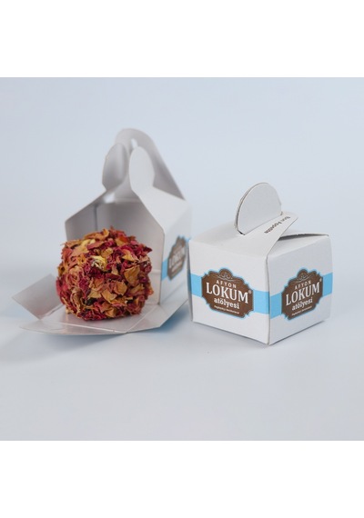 Lokum Atölyesi Antep Fıstıklı Lokum Gül Yaprağı Kaplı 10'lu 250 G