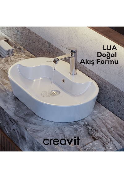 Creavit Lua Şelale Lavabo Armatürü Krom Bt.lu1500