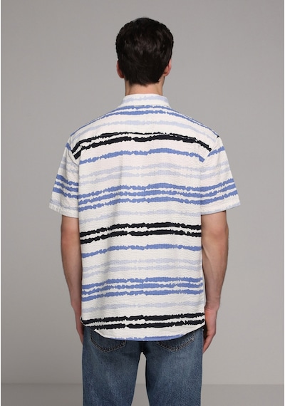 Colin's Colins Regular Fit Shirt Neck Çizgili Erkek Mavi Kısa Kol Gömlek Cl1080081 Q1.v1 Ble Colin's Colins Regular Fit Shirt Neck Çizgili Erkek Mavi Kısa Kol Gömlek Cl1080081 Q1.v1 Ble