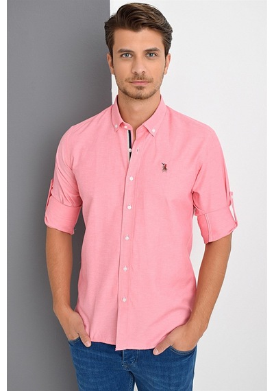 G674 Dewberry Erkek Gömlek-pembe Pembe