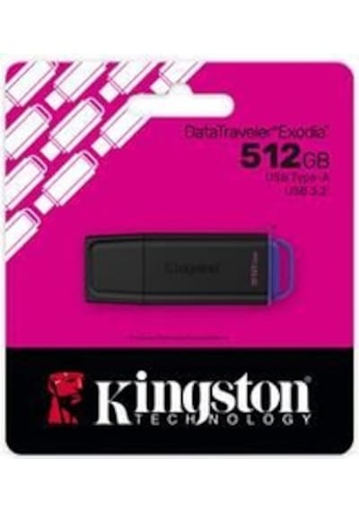 Kingston Dtxg2-512gb 512gb Portable Usb 3.2 Gen 1 Datatraveler Exodia Black-purple Flash Bellek