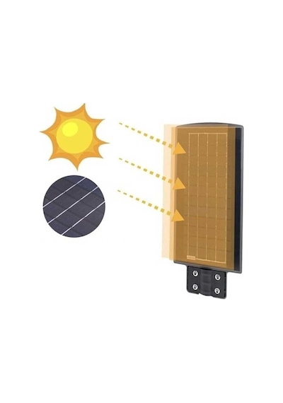 Ct-4692 90w 6400k Beyaz Işık Solar Sokak Armatürü
