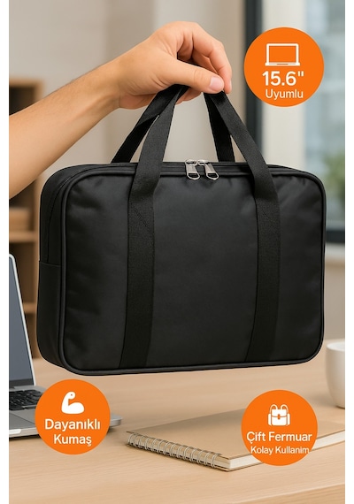 Laptop Çantası 13 14 15.6 İnç Uyumlu Suya Dayanıklı Laptop Taşıma Çantası 3 Katmanlı Koruma