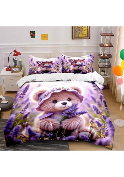 Nevresim Takımı 200 X 220 Lila Ayıcık Nevresim Takımı, Fermuarlı, Fermuarlı, Yetişkinler Ve Çocuklar İçin, Yumuşak, Nefes Alan Mikrofiber Nevresim + 2 Yastık Kılıfı 80 X 80 Cm Çok Renkli Nevresim Takımı 200 X 220 Lila Ayıcık Nevresim Takımı, Fermuarlı, Fermuarlı, Yetişkinler Ve Çocuklar İçin, Yumuşak, Nefes Alan Mikrofiber Nevresim + 2 Yastık Kılıfı 80 X 80 Cm Çok Renkli